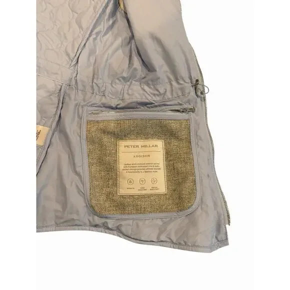 PETER MILLAR Addison Quilted Travel Vest ICE BLUE Women’s M Golf Outdoor Luxury - Picture 16 of 16